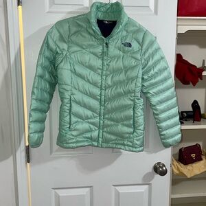 The North Face/Down Puffer Winter Jacket/Color
Mint green&purple/Size M